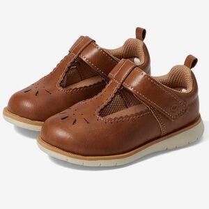 Stride Rite Brown Lacey 2.0 Kids Dress Maryjane Shoes size 5 toddler